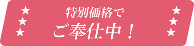 特別価格でご奉仕中